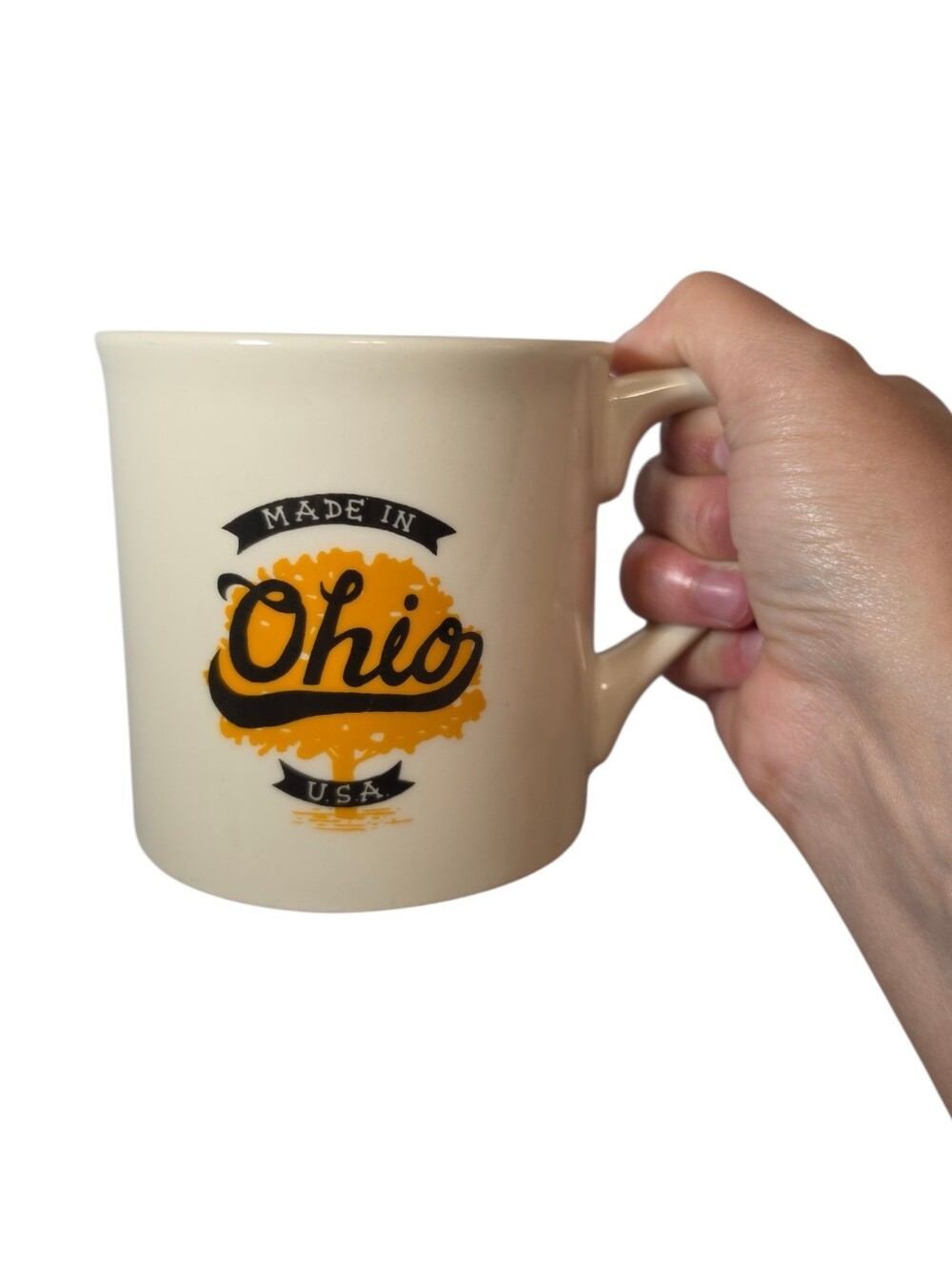 2013 Starbucks Made In Ohio 14oz Ceramic Coffee Mug